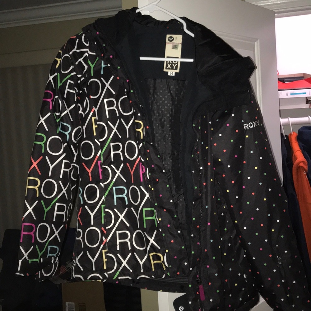 Roxy black snowboard jacket!